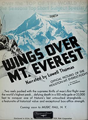 Wings Over Everest (1934) starring Alexander John on DVD on DVD